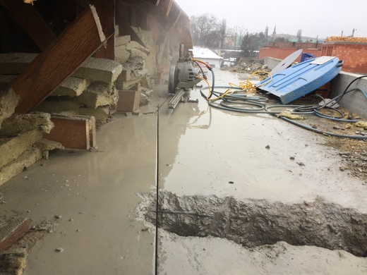 řezání betonového stropu